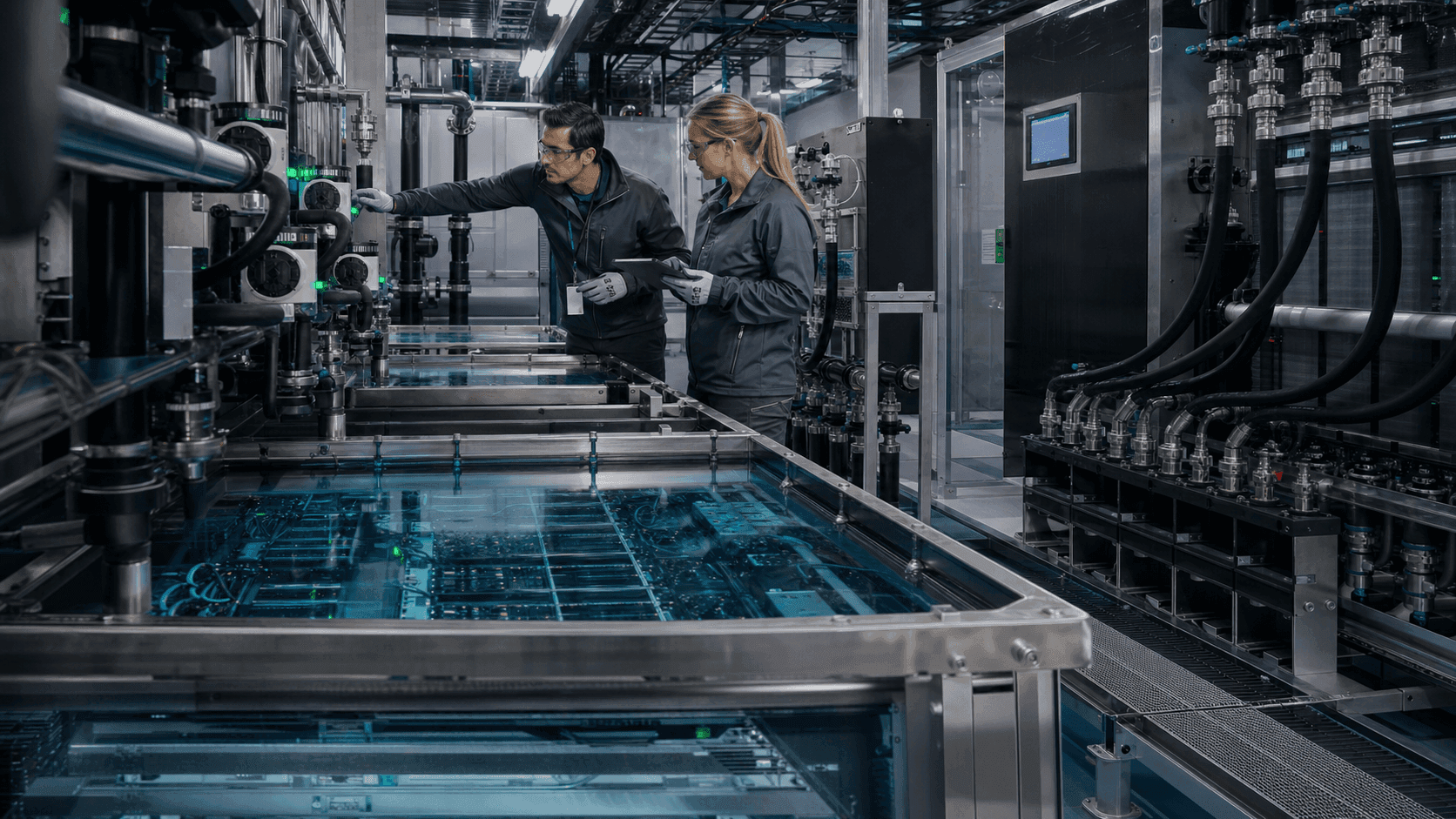 Datacenter IA : relier immersion cooling, télémétrie et SOC